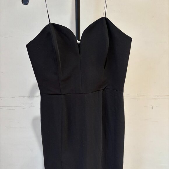 NWT | Amanda Uprichard Revolve Cherri Gown Black Strapless Full Length Large - Picture 4 of 5